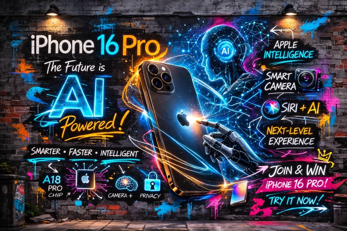 iPhone 16 Pro, iPhone 16 Pro review, Apple Intelligence, AI smartphone, AI features iPhone, iPhone 16 Pro camera, iPhone AI apps, ChatGPT iPhone, Google Lens iPhone, iPhone 16 Pro giveaway, iPhone 16 Pro AI, best iPhone for AI, Apple A18 Pro chip, iPhone AI photography, iPhone AI editing, iPhone neural engine, iPhone 16 Pro battery, iPhone future technology, AI smartphone apps, iPhone for creators